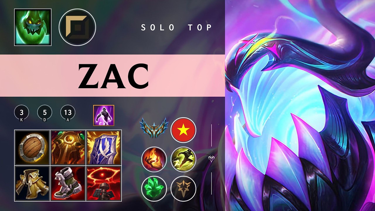 Zac Top vs Ornn - VN Challenger Patch 26.04