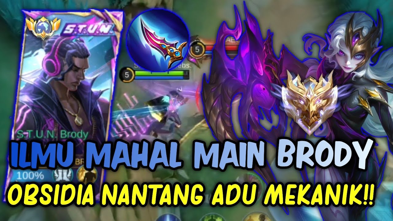 MAHAL BANGET WOYY! ILMU CARA MAIN BRODY BIAR DI SANGKA PRO PLAYER OBSIDIA KITA BUAT SURREND - MLBB