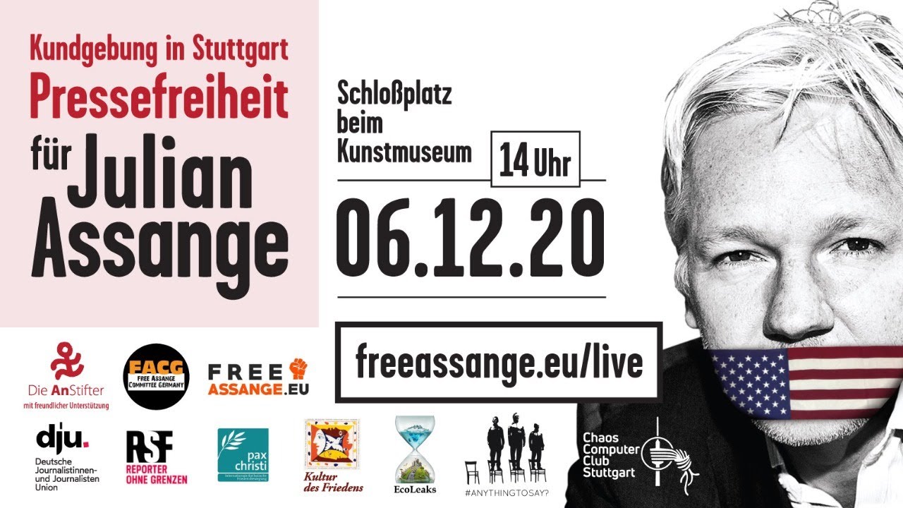 Friedenspreis f&uuml;r Julian Assange | Kundgebung zur Rettung der Pressefreiheit
