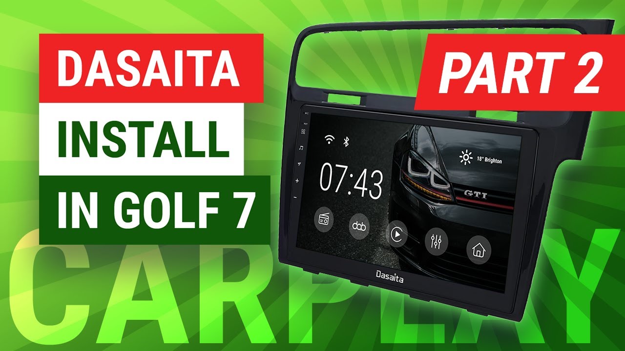Android Head Unit Walkthrough in Golf 7 (Part 2) | Dasaita VIVID 10