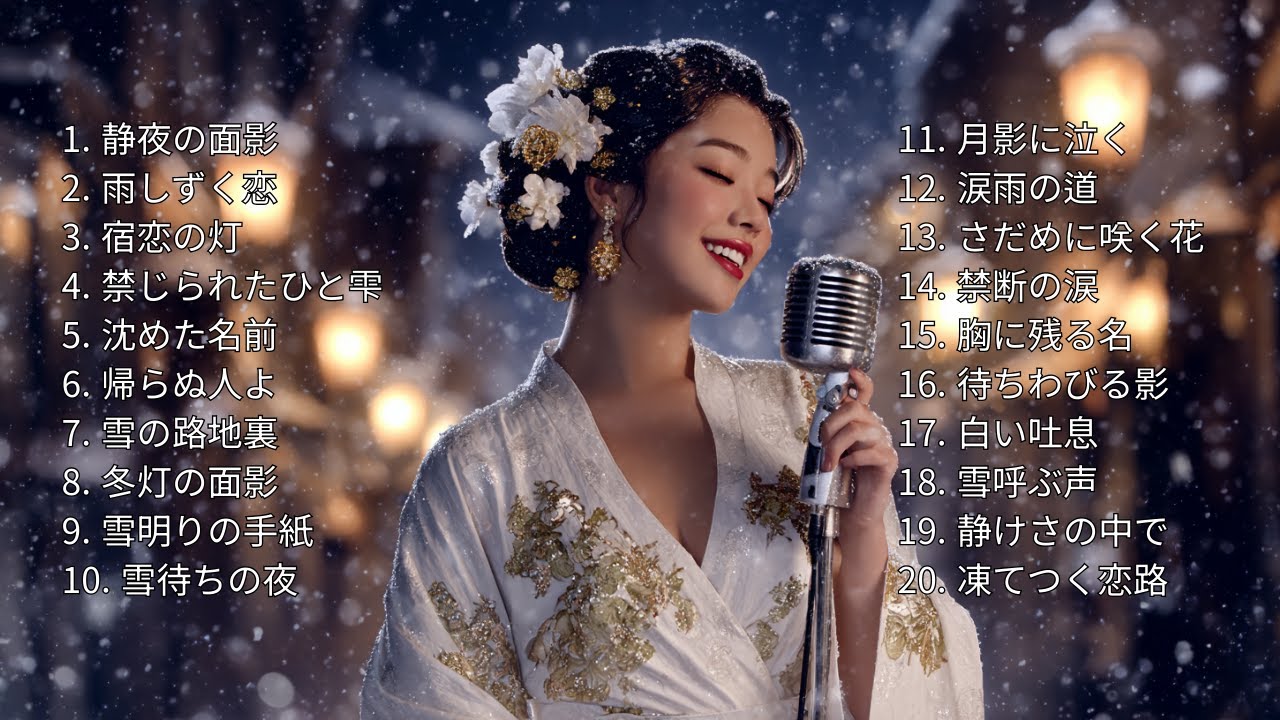 冬の恋しさ残像メドレー  心に沁みる演歌20選 #日本演歌 #名曲 #演歌#メドレー井昭和演歌 #悲しい歌 #昔の歌 #新曲演歌# 新曲 # 歌謡曲 #演歌歌謡曲 #演歌名曲メドレー