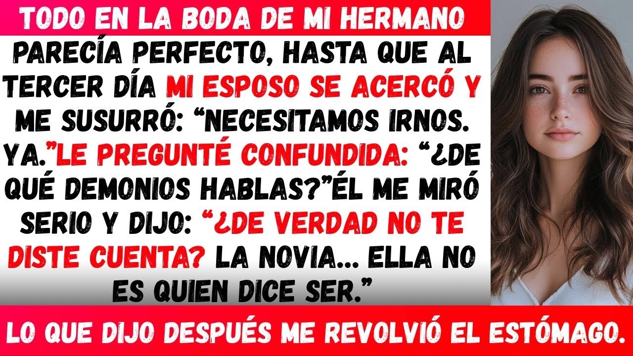 En la boda de mi hermano, mientras mis padres se reían, mi esposo dijo  “Tenemos que irnos ” #viral
