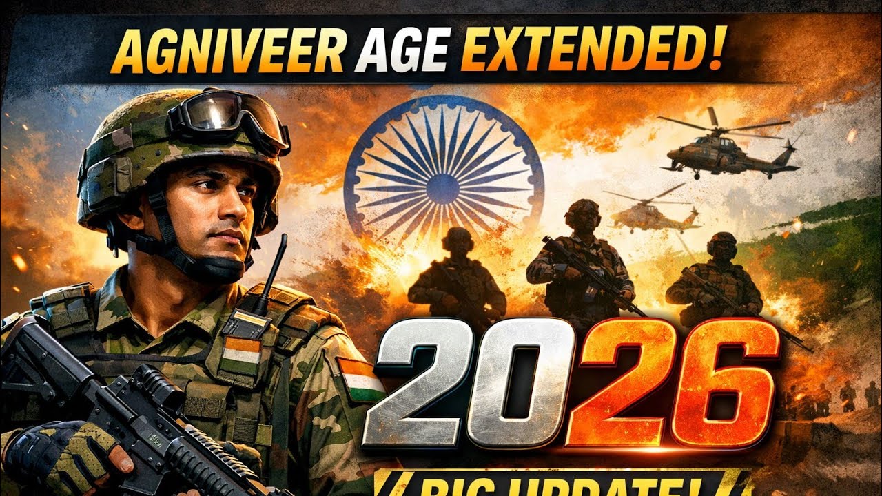 Agniveer 2026 Age Limit Extended 😱 Big Update for Army Aspirants 22 years age