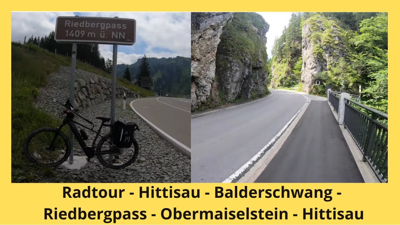 Radtour - Hittisau - Balderschwang - Riedbergpass - Obermaiselstein - Hittisau