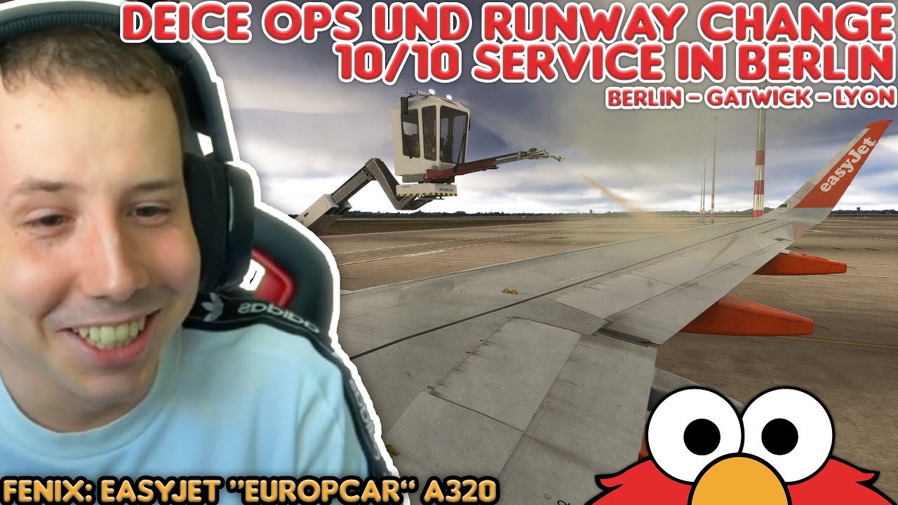 Bisschen DEICE?! EZYJET A320 REALOPS oder so  ✈️ EDDB Berlin - EGKK Catwick - LFLL Lyon ✈️