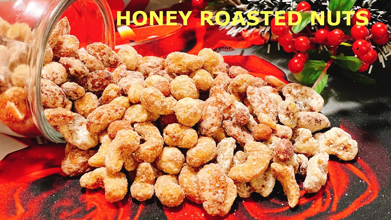 HONEY ROASTED NUTS- Các loại hạt bổ dưỡng ngào mật ong chưa bao giờ dễ làm và ngon như thế.