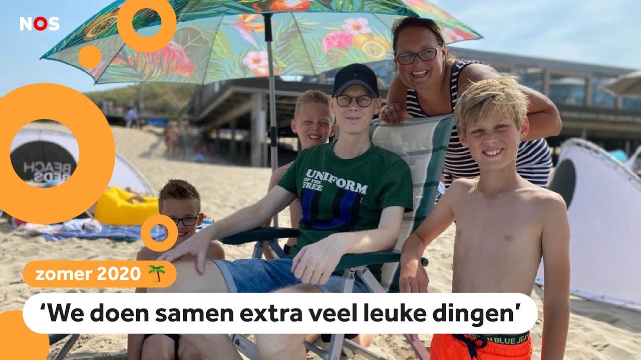Fabio, Jasper en Ruben vieren vakantie met hun ernstig zieke vader