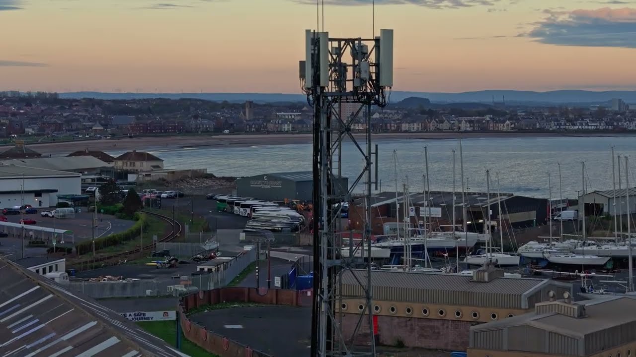 Ardrossan harbour-Town  20/04/2025 Cinematic Drone Footage,-DJI Air 3.