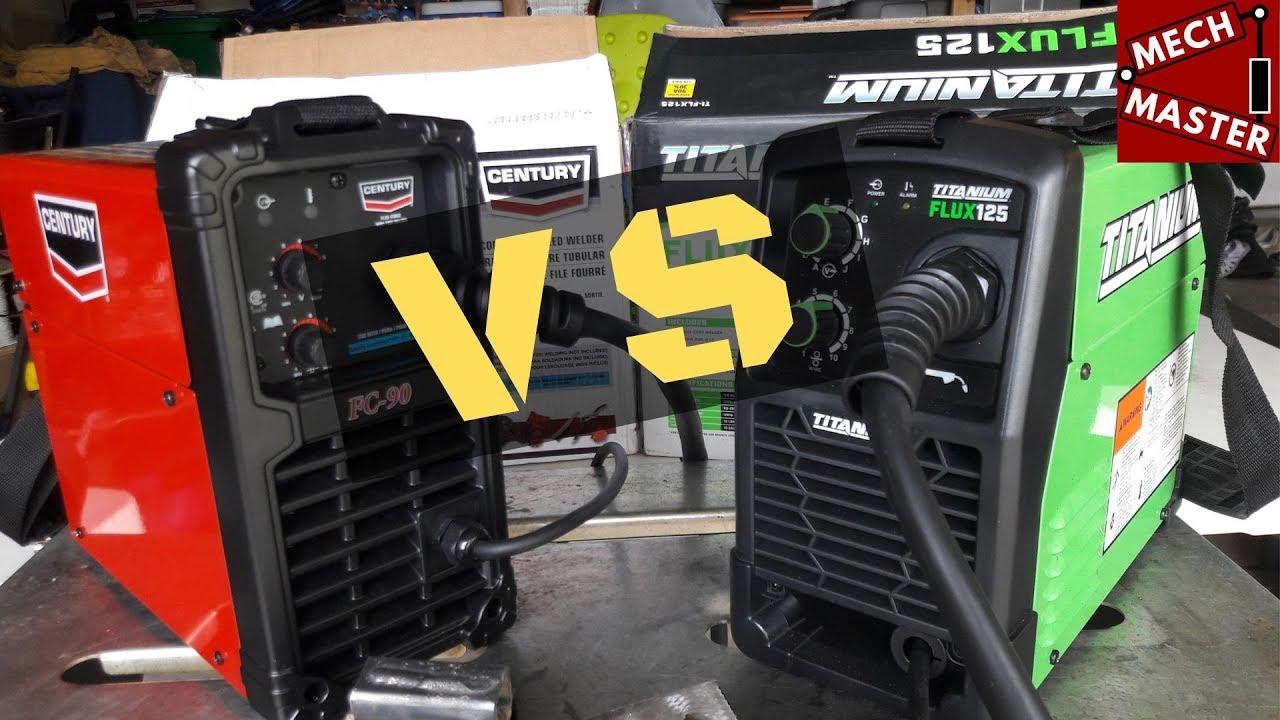 Titanium Flux 125 Vs Century FC-90 Welder Harbor Freight Vs Lincoln
