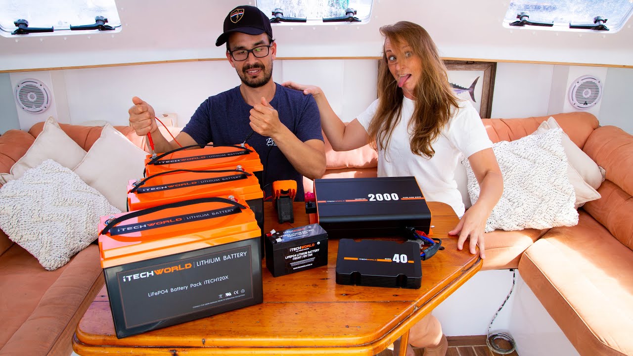 Установка литиевой батареи своими руками, которая изменит вашу жизнь! (Sailing Popao) Эпизод 92