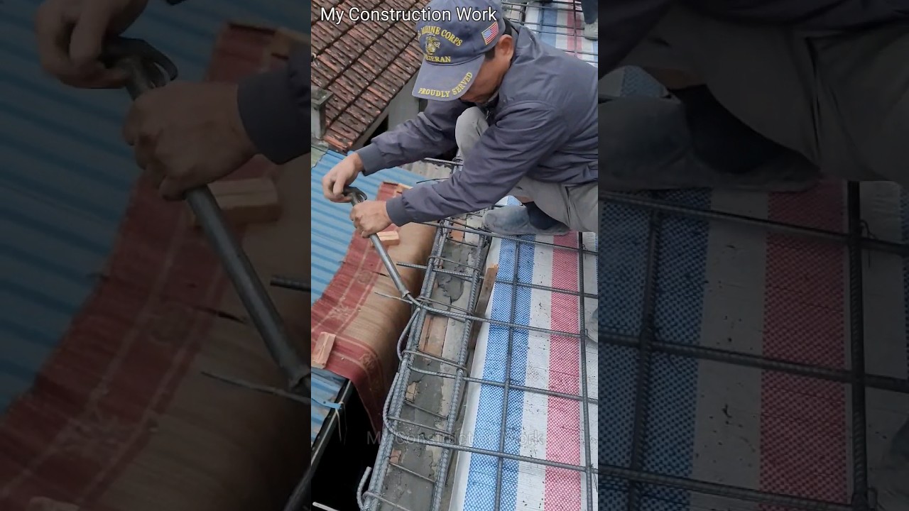 Construction Workers' Effective Steel Breaking Tips #constructionworkers @DoiThoXayVlog