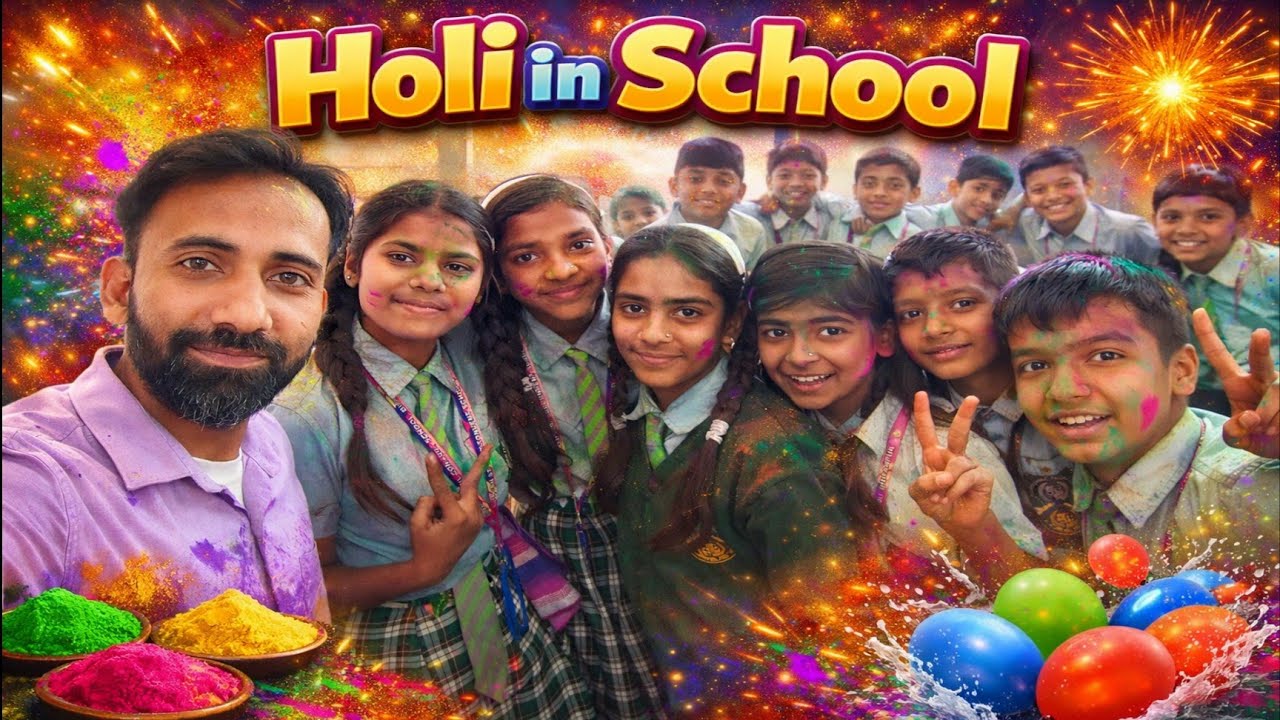 Holi 2026 in Sant Paul Convent School | Teachers & Students Ne Milkar Manaya Rang Ka Tyohar!