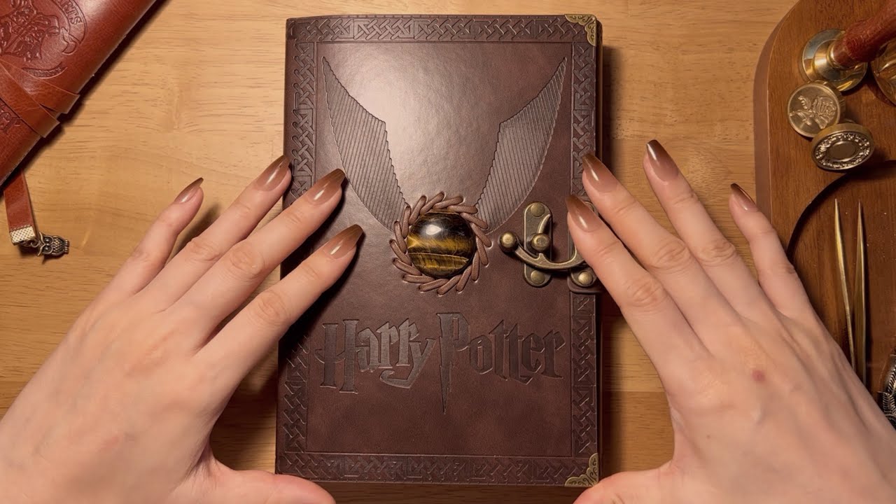 다꾸 ASMR 해리포터 테마로 다이어리 꾸미기 The Harry Potter Theme | scrapbooking | Journaling ASMR | relaxing sounds