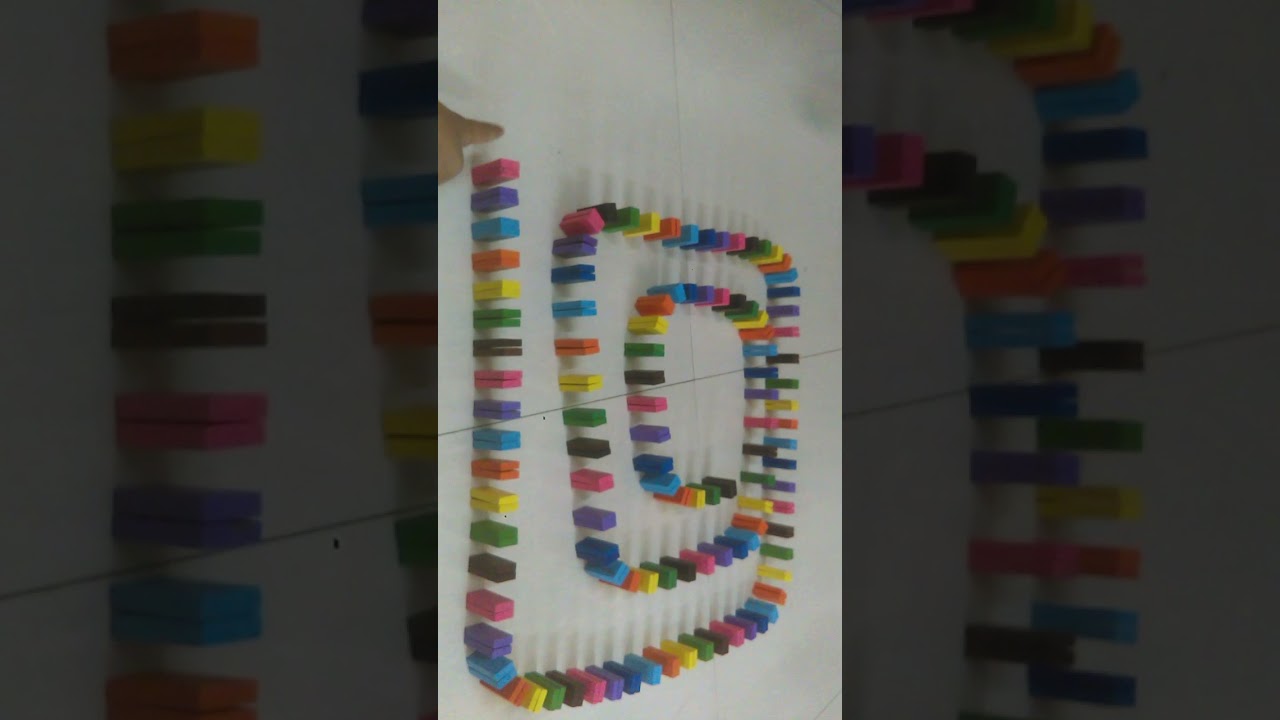 amazing domino trick spiral plz sub 