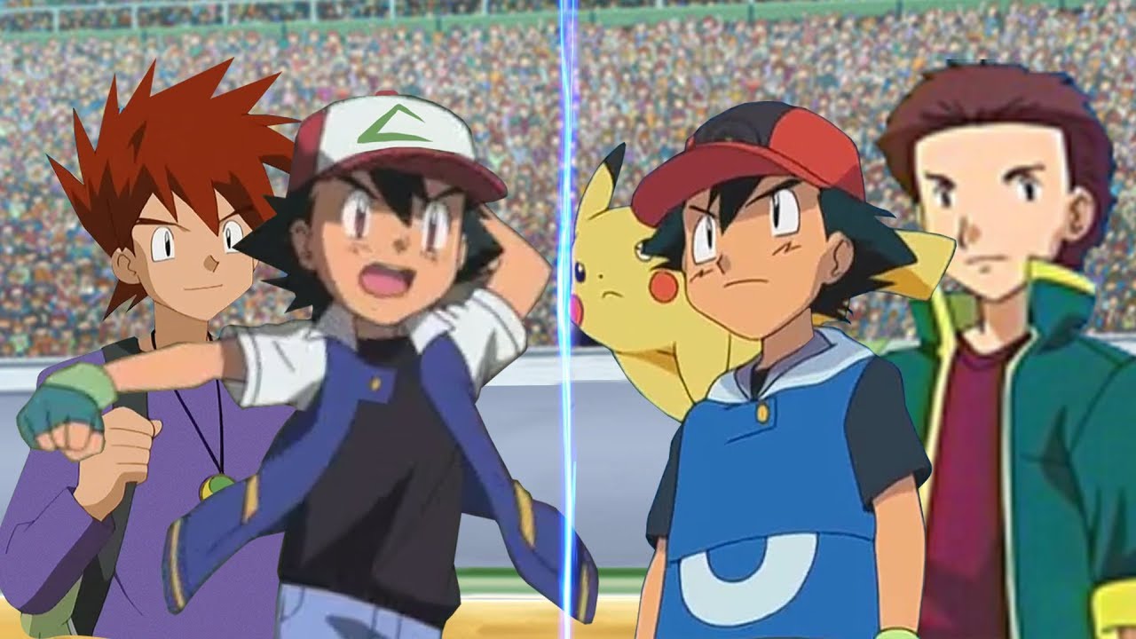 Pokémon Battle USUM: Ash And Gary Vs Ash and Tyson (Pokemon Johto Vs Hoenn)