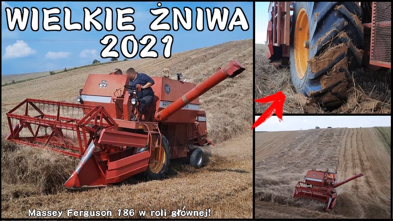 ☆ WIELKIE ŻNIWA 2021 na KUBIE! ☆ ENGINE SOUND & Music ☆ MF186 ☆ Żniwa z pięknym krajobrazem! ✔ [FZ]