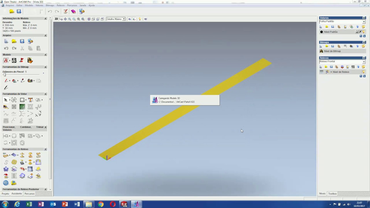 ArtCam SolidWorks Mach3 - GCode Cópia de Múltiplas Peças - 1/3