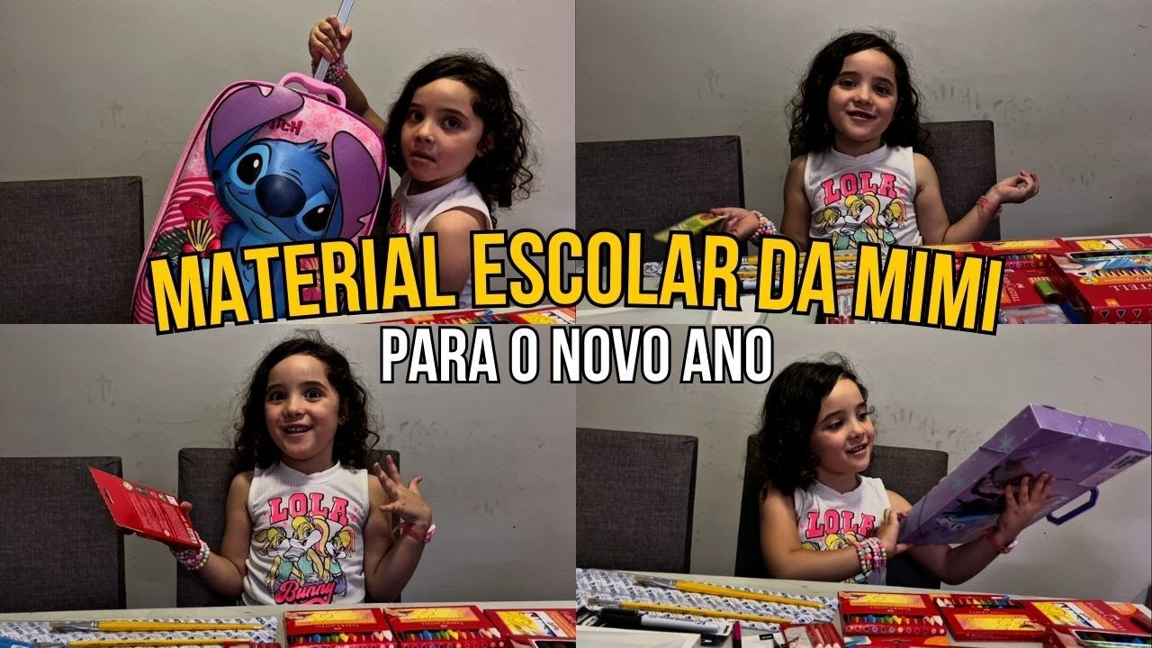 MATERIAL ESCOLAR DA MIMI PARA O NOVO ANO! 📚🎒✨🖍️