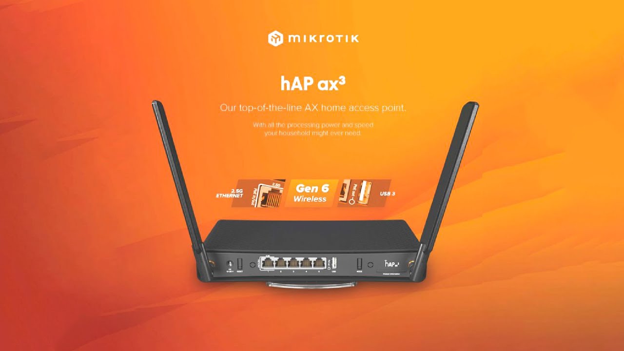 MikroTik  C53UiG+5HPaxD2HPaxD hAP ax³ unboxing + Ethernet speed test
