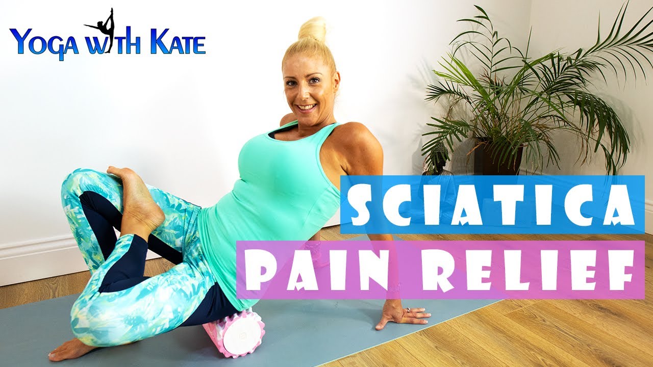 Yoga Exercises for Sciatica | Sciatic Pain Relief | Hatha for Sciatica | Yoga with Kate | 4K
