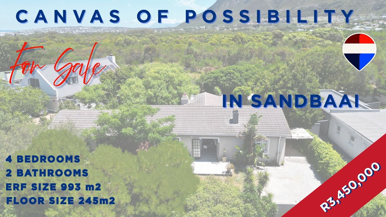 4 Bedroom Coastal Canvas For Sale in Sandbaai, Hermanus!