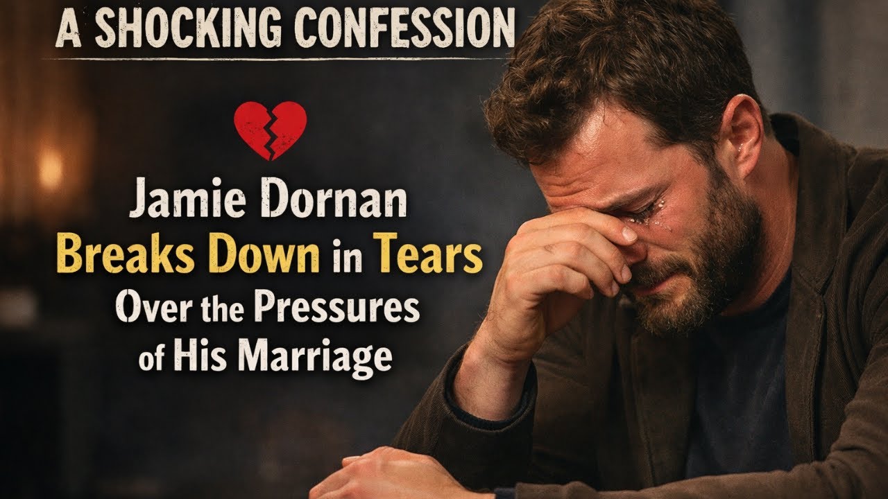 Jamie Dornan broke down in tears as he spoke for the first time about his stressful marriage