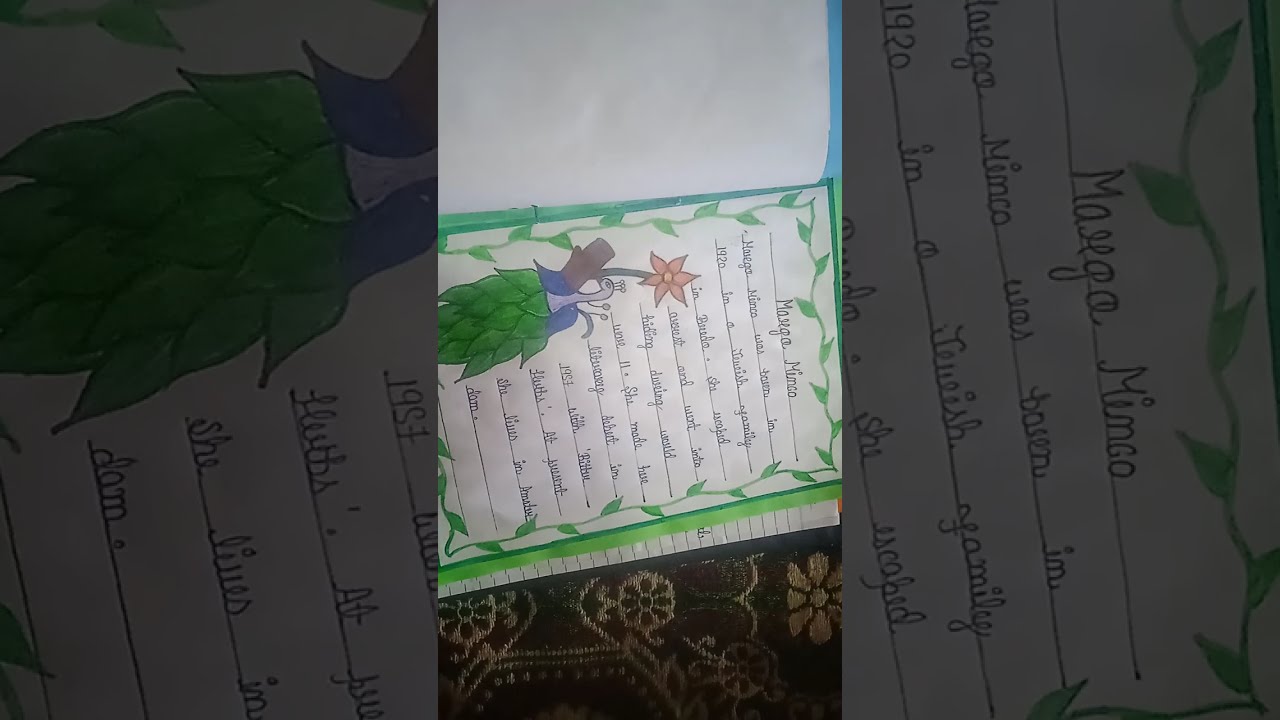English project file of class 11th