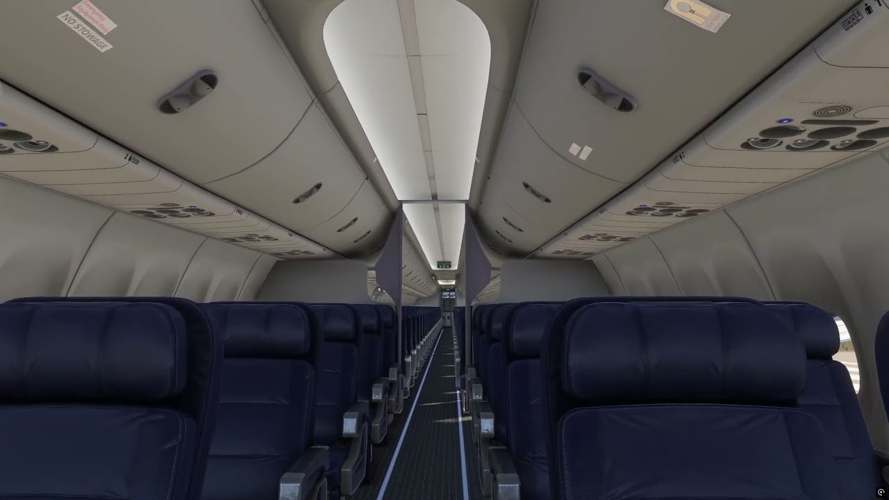 PMDG Boeing 737-900 (FS2024) Gang durch die Kabine