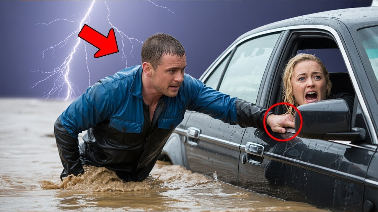 Poor Single Dad Saves Millionaire Woman From Sinking Car—What She Did Next Will Shock You!