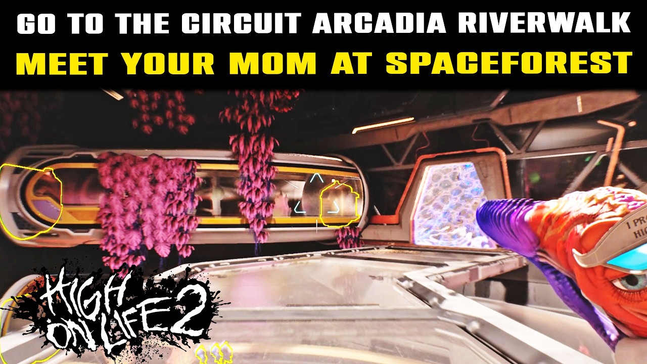 Go to the Circuit Arcadia Riverwalk Guide | HIGH ON LIFE 2 | Meet Your Mom At Spaceforest Cafe