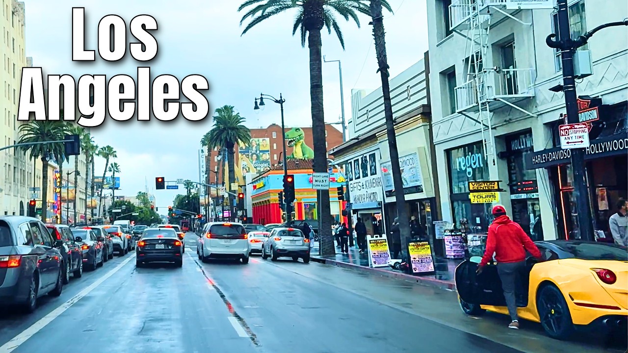 Los Angeles Drive from Hollywood | Real-Time POV &bull; No Talking &bull; 4K ASMR