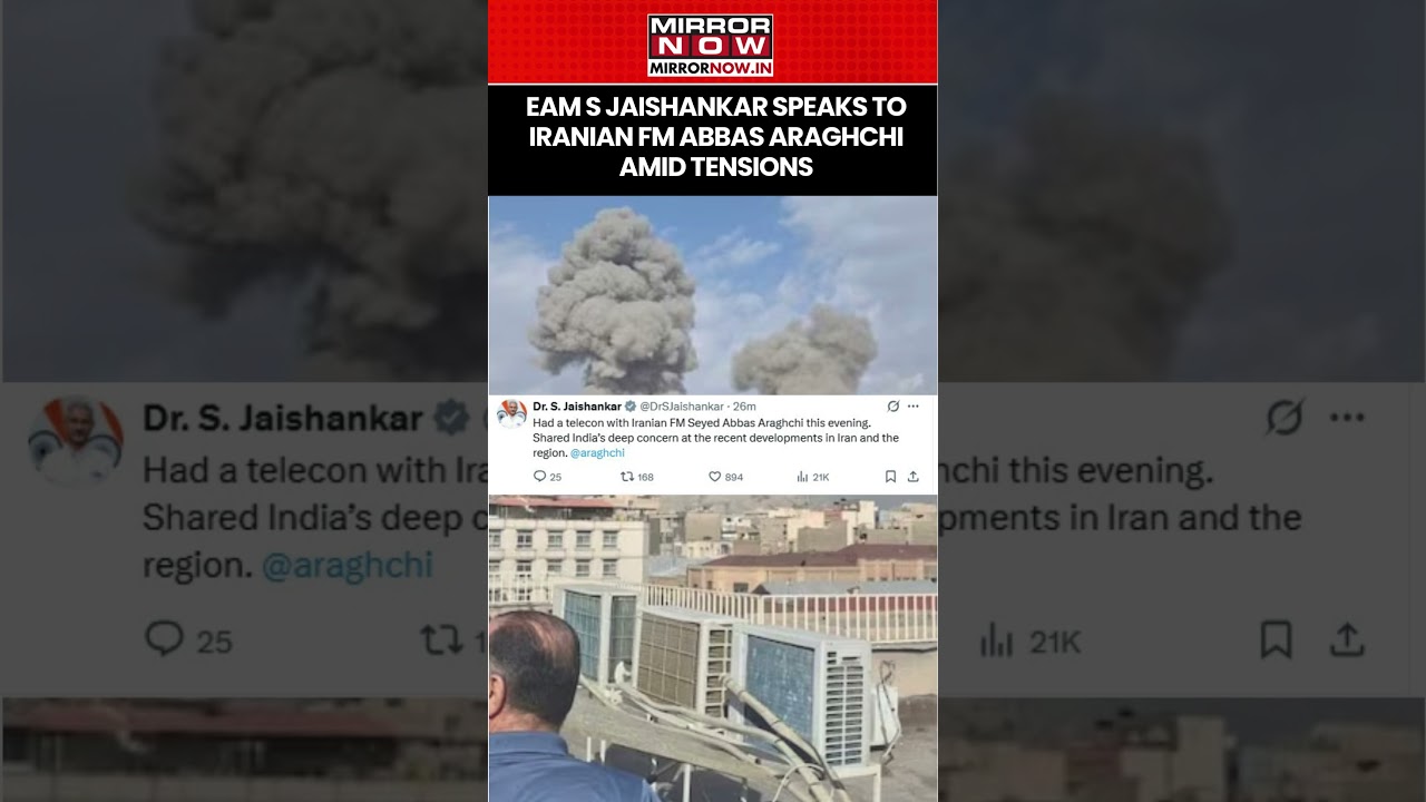 EAM S Jaishankar Speaks To Iranian FM Abbas Araghchi Amid Escalated Tensions | Watch #shorts