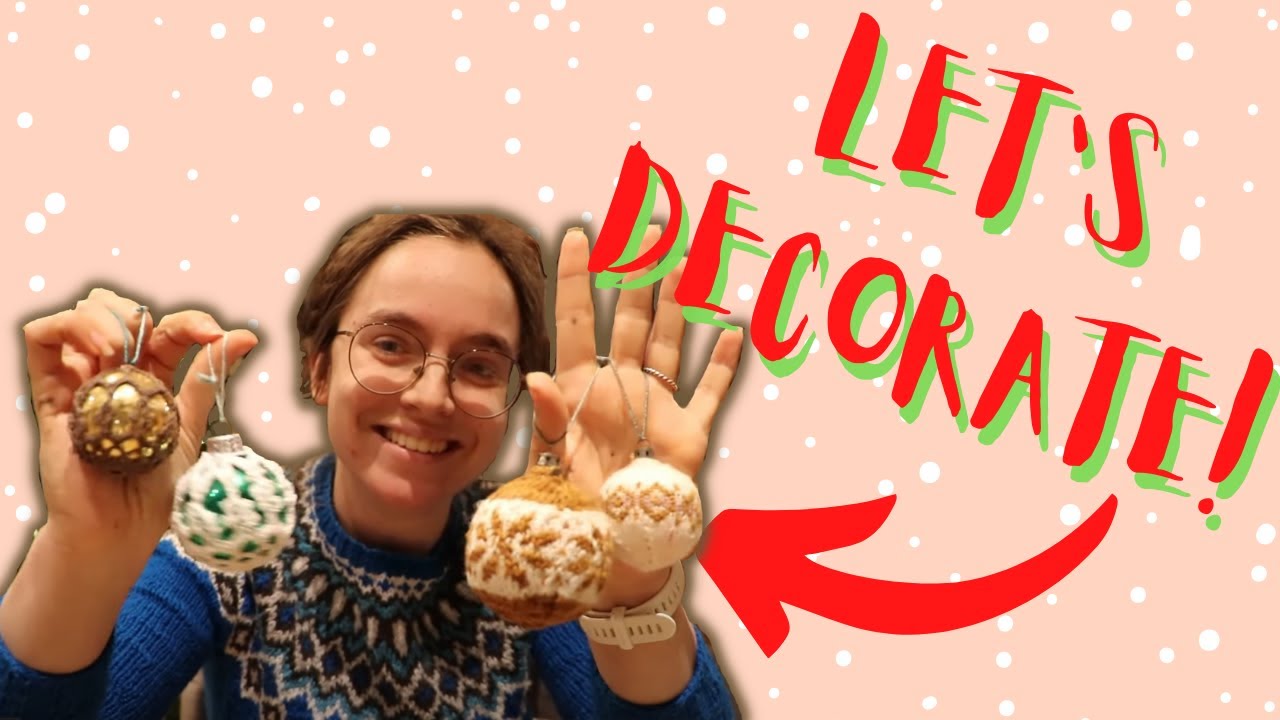 I knit and crochet cute covers for my old vintage christmas baubles