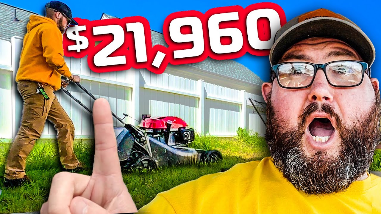 How I Made $22K in 4 HOURS Mowing Lawns!