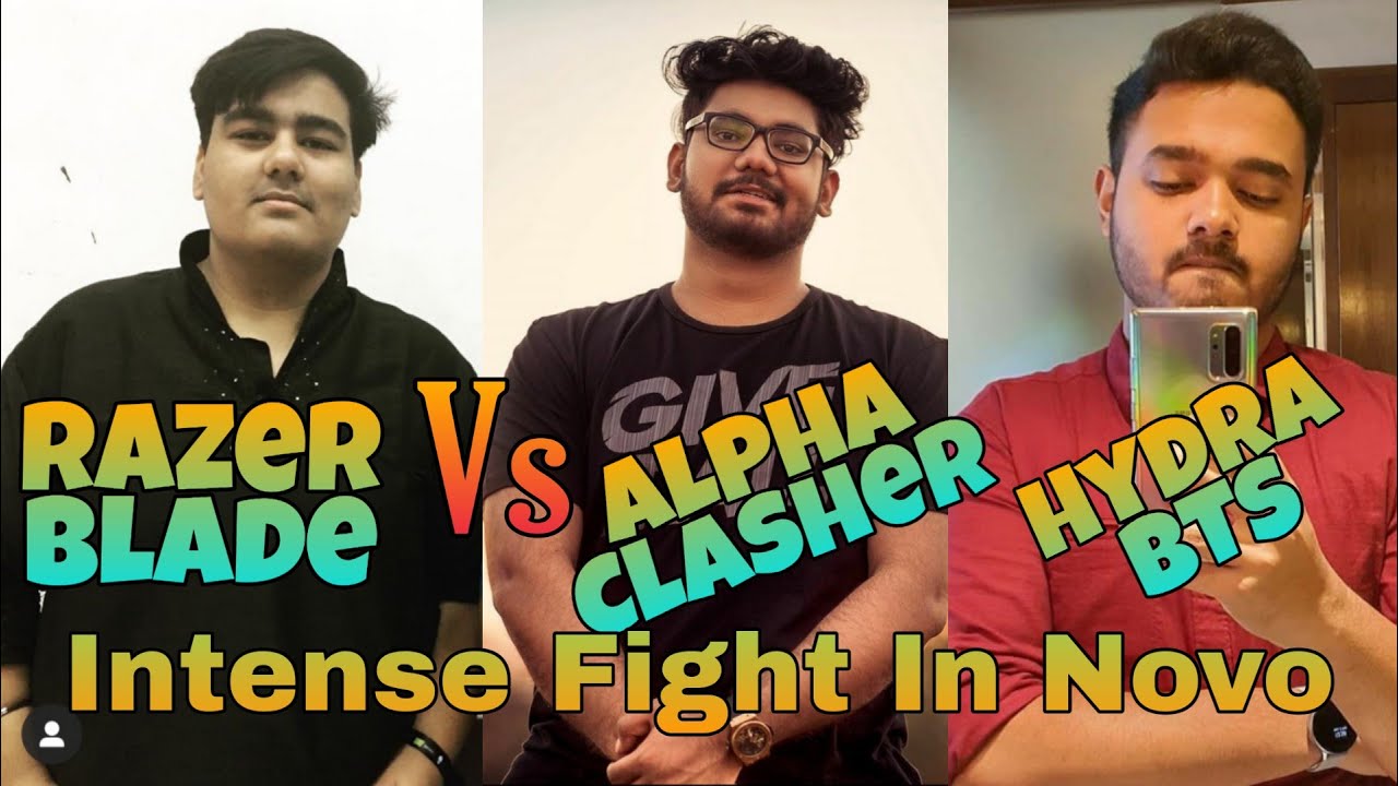Razer Blade Vs Alpha Clasher, Hydra BTS, Python, Ayush Intense Fight In Novo