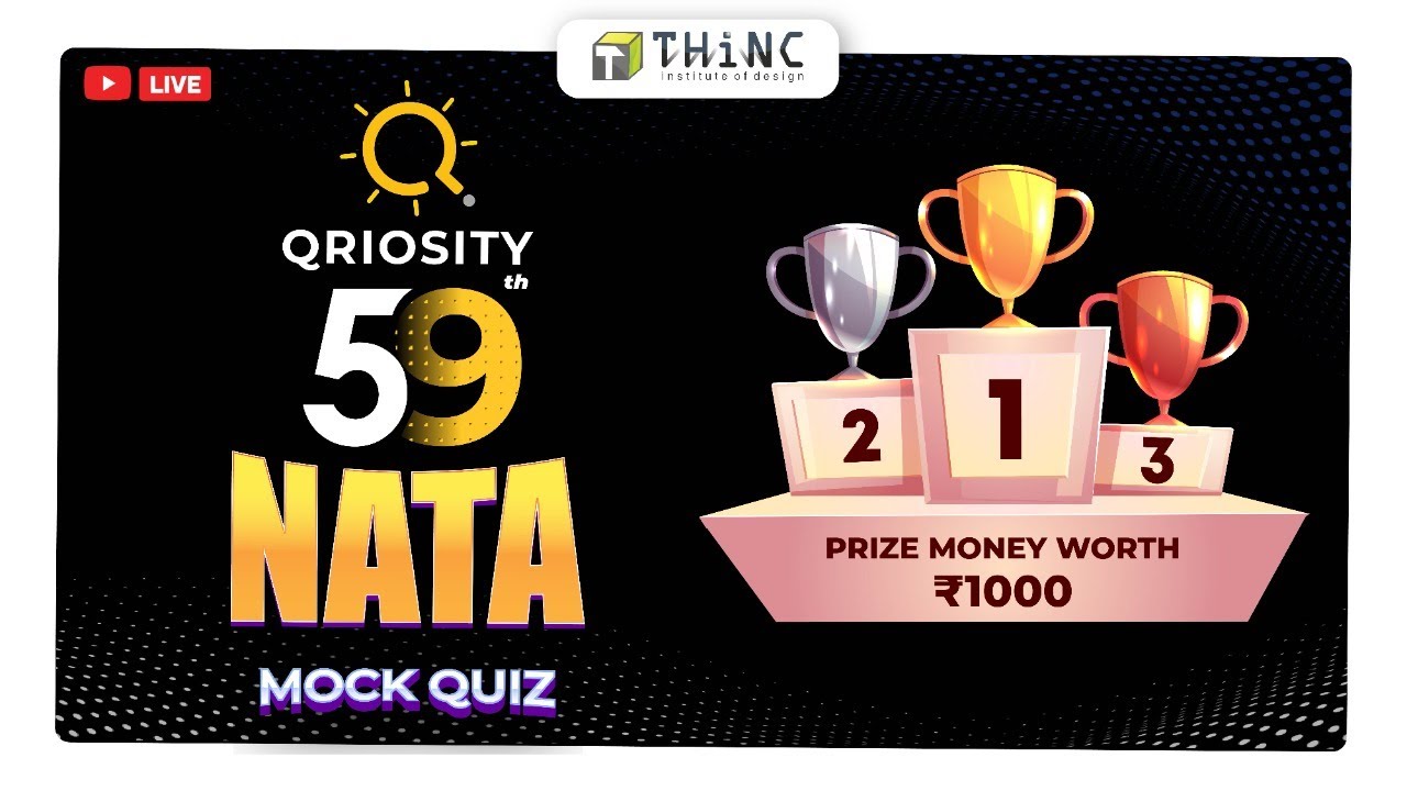 QRIOSITY QUIZ 59 | NATA MOCK QUIZ | NATA 2022 | B.ARCH EXAM PREPARATION | ARCHITECTURE ENTRANCE EXAM