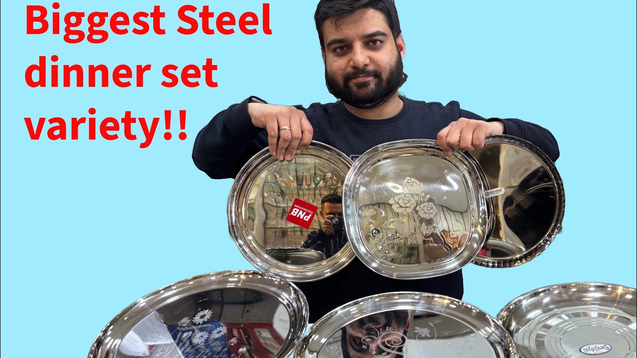 Steel Dinner sets collection, premium heavy quality