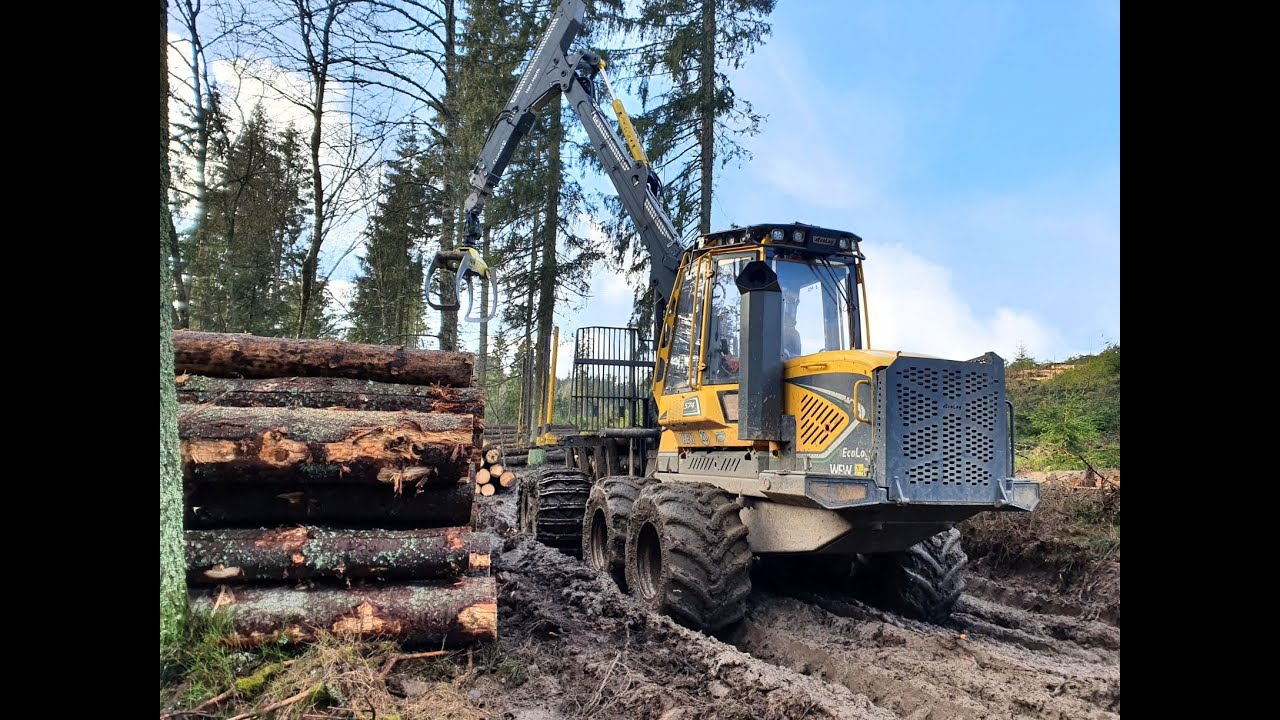 WFW Ecolog 574e &bull; Forwarder &bull; Holz Harth &bull; R&uuml;ckezug