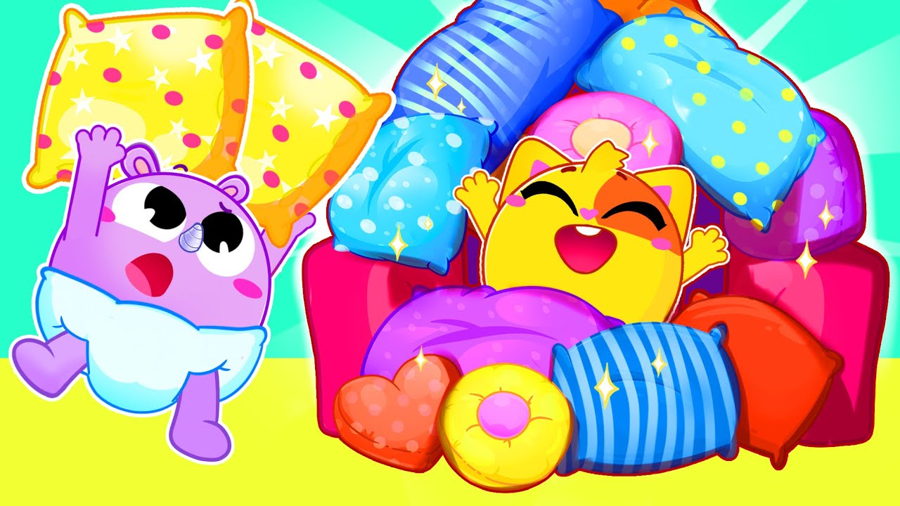 Giant Pillow Fort Party for Kids | Toddler Zoo Songs For Baby & Nursery Rhymes