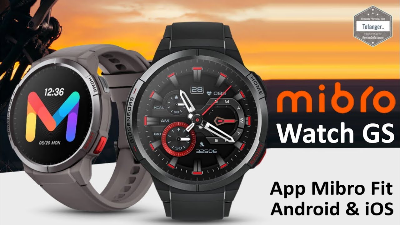 Умные часы Mibro GS - Приложение Mibro Fit - Android и iOS - 5ATM, GPS и Amoled - Распаковка