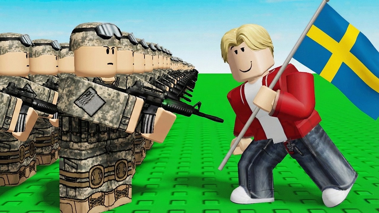 Jag Uppgraderade Från NOOB till MAX LEVEL i Roblox Skydda Ditt Land