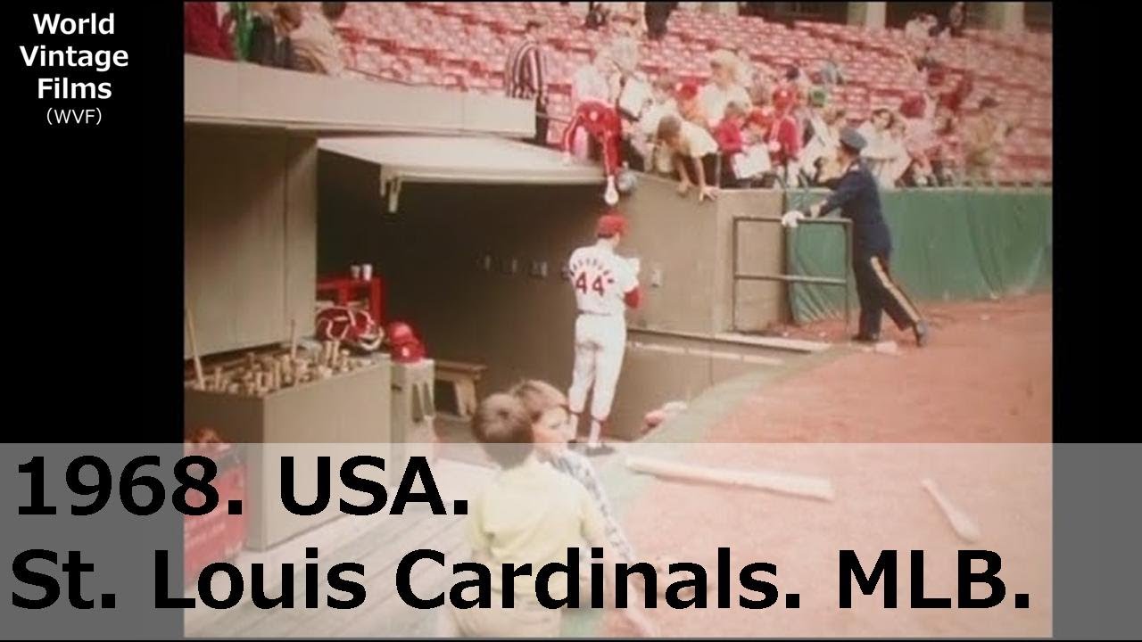 1968.Сент-Луис Кардиналы.MLB.Найдены редкие кадры того времени. Бейсбол высшей лиги.