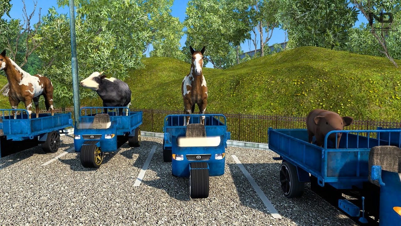ETS2 Online - Tập Đo&agrave;n Xe Ba G&aacute;c Đua Bơi Tr&ecirc;n Đường Đ&egrave;o Dốc !!