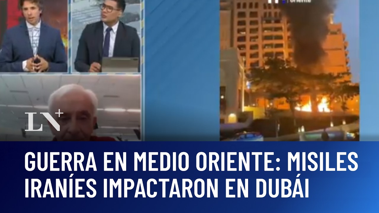 Guerra en Medio Oriente: misiles iraníes impactaron en Dubái