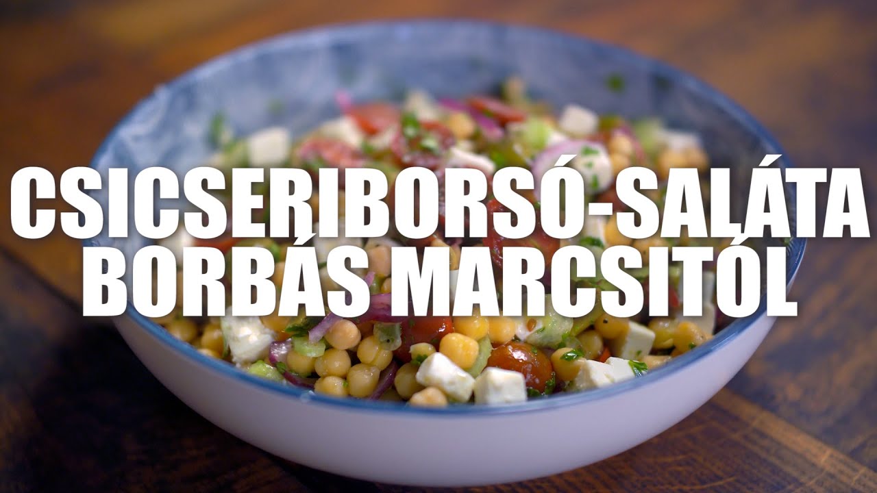 Csicseriborsó-saláta Borbás Marcsi konyhájából