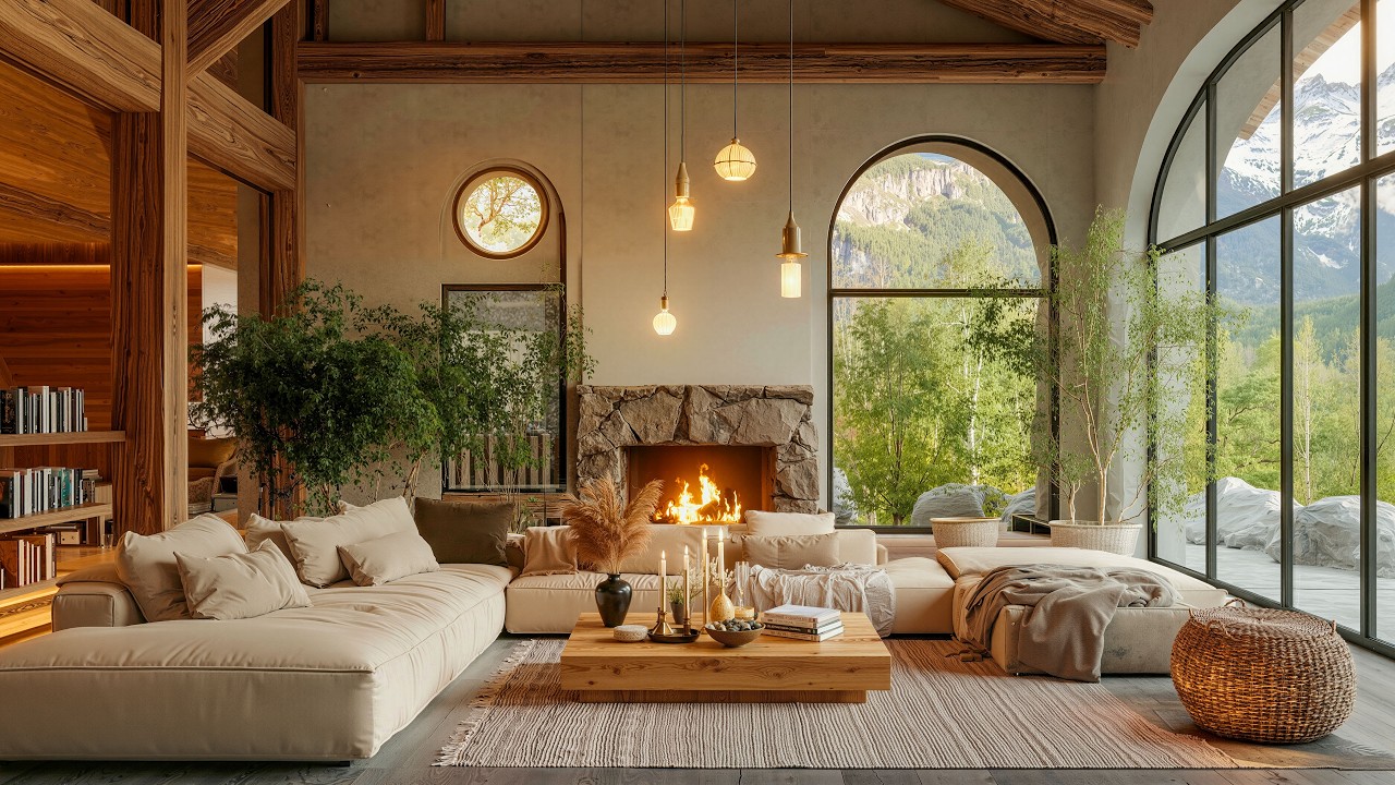 Smooth Jazz at Sunlit Modern Living Room | Soft Morning Atmosphere for Focus & Calm Mind