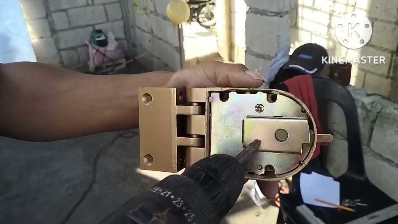 part2 gate idea step by step paano mag install ng rim lock doble cylinder