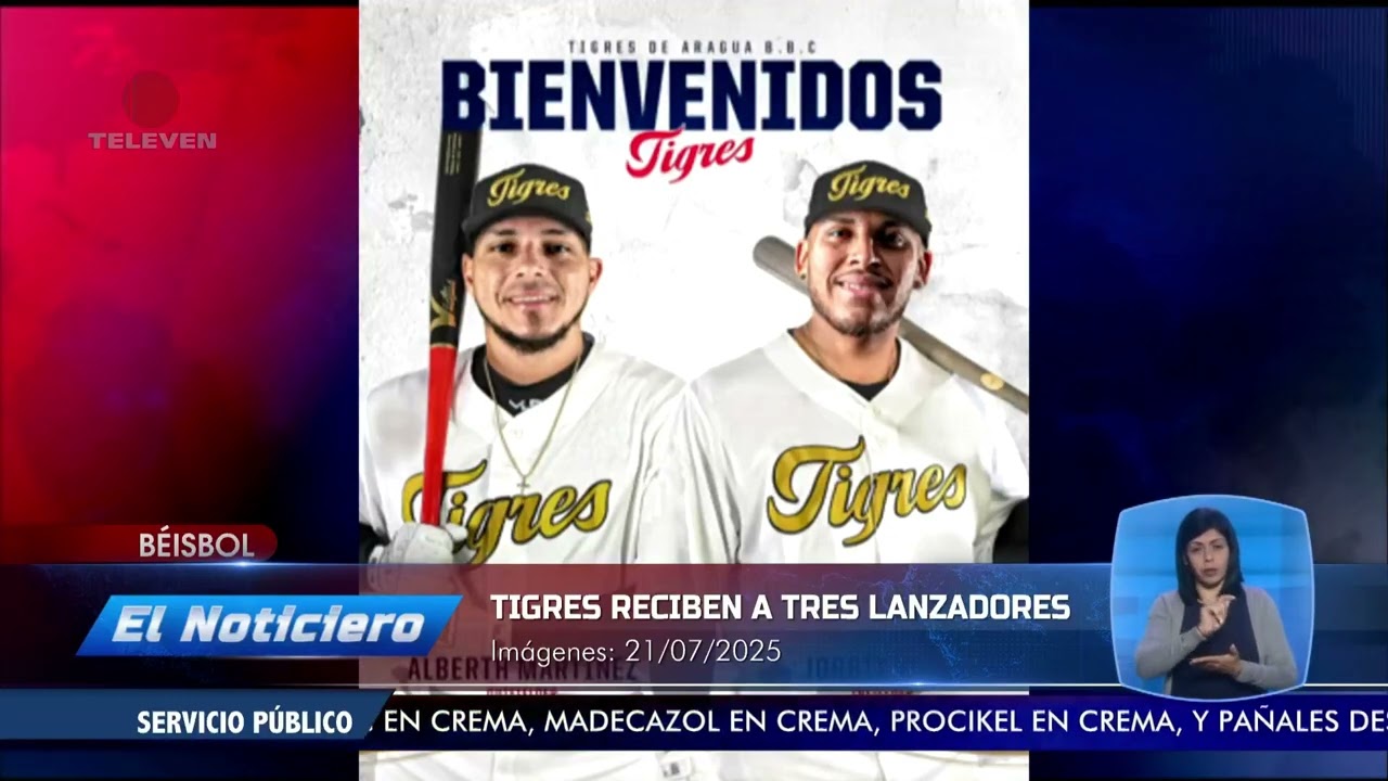 Nuevo megacambio en la LVBP con Tigres y &Aacute;guilas - El Noticiero emisi&oacute;n meridiana 22/07/25