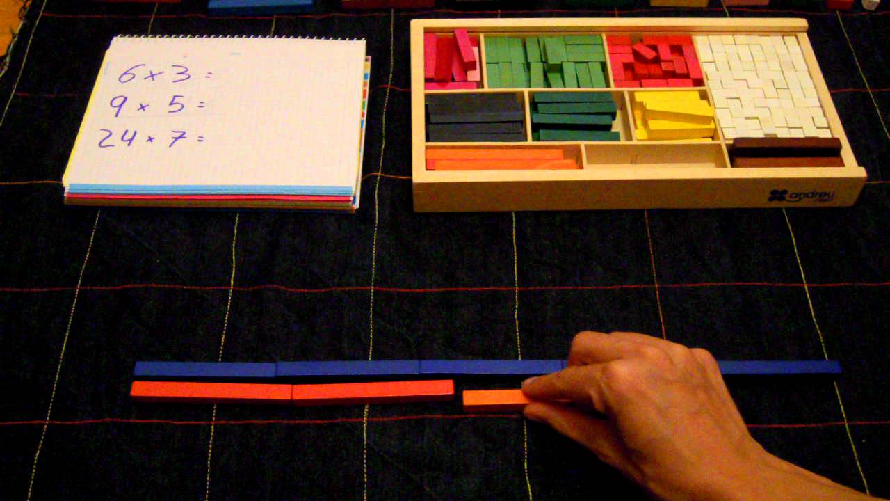multiplicar con regletas