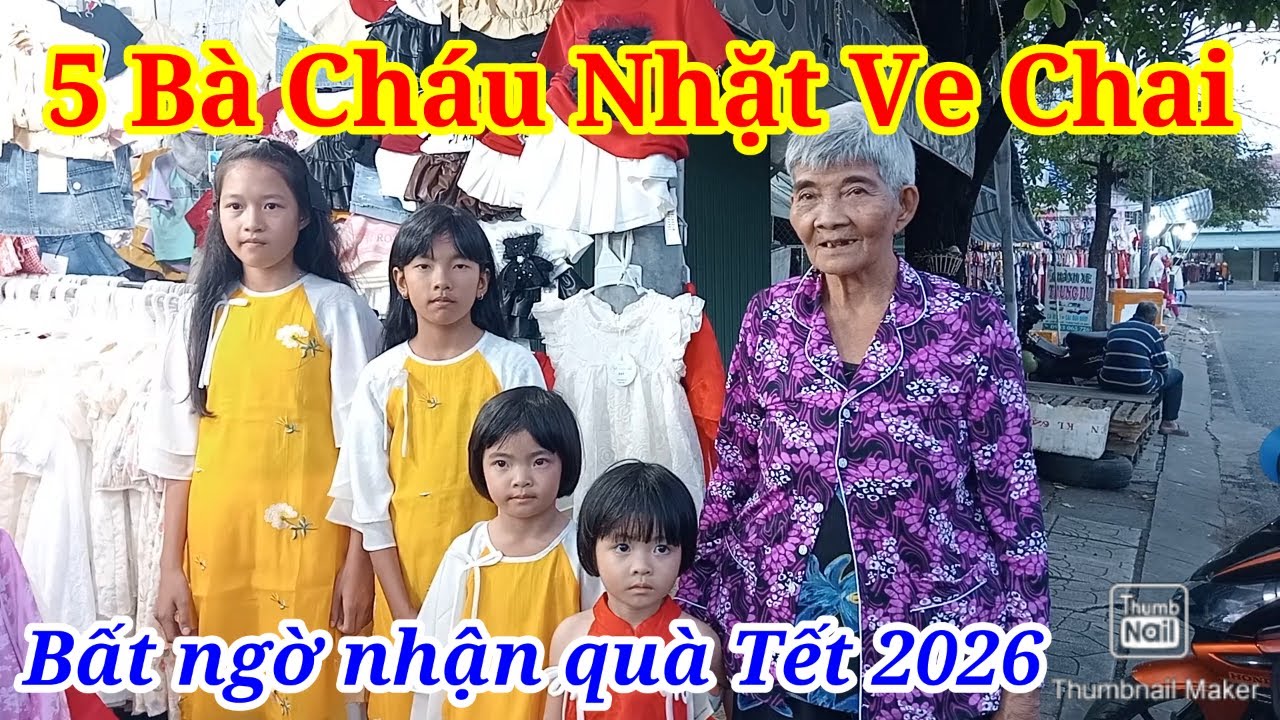 5 Bà Cháu Nhặt Ve Chai ở Cà Mau Vui Mừng Với Món Quà Tết 2026 BẤT NGỜ